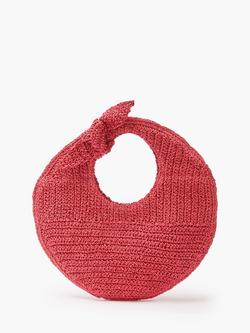French Connection Round Bow-Knot Shoulder Bag, Red Brick, Red Brick