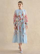 caversham silk floral dress Caversham Floral Silk Dress
