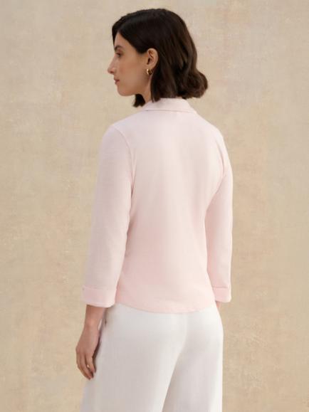 Hobbs Zariah Cotton Slub Shirt, Pink - view 2, Pink