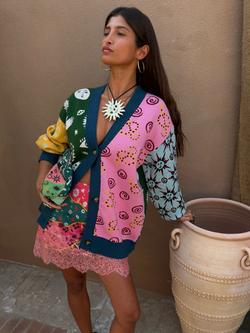 Never Fully Dressed Morocco Martha Knit Cardigan, Multi, Multi
