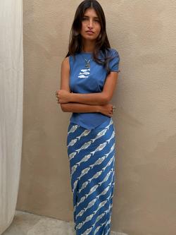 Never Fully Dressed Dorris Marina Skirt, Blue, Blue