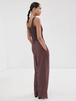 Mango Tailored Sleeveless Jumpsuit, Taupe - view 2, Taupe