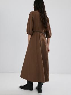 Mango Midi Dress, Brown - view 2, Brown