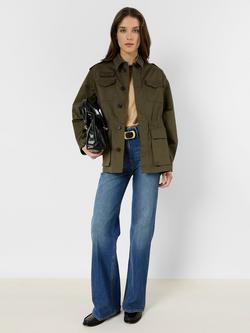 Gerard Darel Tessaia Utility Jacket, Khaki Green, Khaki Green