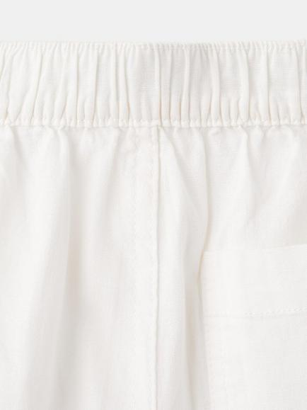 Mango Kids' Cotton-Linen Cargo Shorts, Off White - view 2, Off White