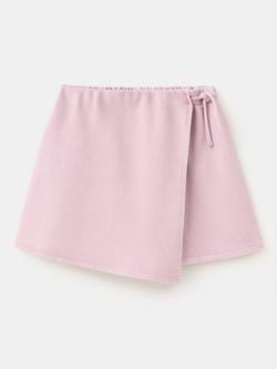 Mango Kids' Elasticated Tie Waist Skorts, Mauve, Mauve