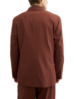 Topman Relaxed Fit Double Breasted Suit Jacket, Rust - view 2, Rust