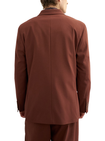 Topman Relaxed Fit Double Breasted Suit Jacket, Rust - view 2, Rust
