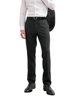 Topman Slim Fit Tuxedo Trousers, Black - view 2, Black