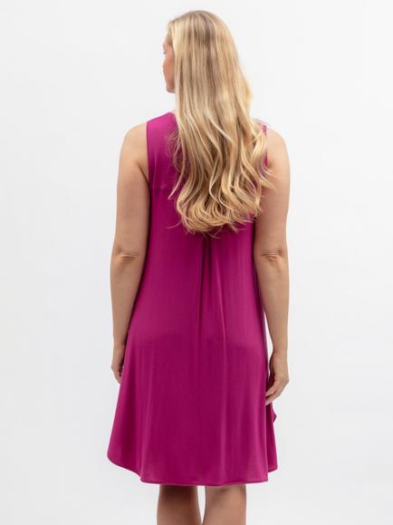 Cyberjammies Belle Jersey Swing Nightdress, Magenta - view 2, Magenta
