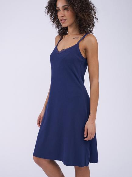 Cyberjammies Celestial Nights Hidden Support Short Cotton Blend Nightdress, Navy, Navy