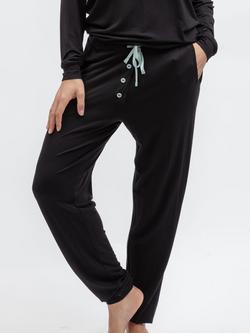 Cyberjammies Grace Jersey Pyjama Bottoms, Black, Black