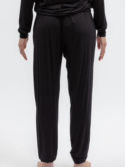 Cyberjammies Grace Jersey Pyjama Bottoms, Black - view 2, Black