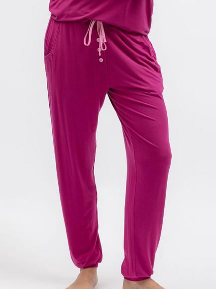 Cyberjammies Belle Jersey Pyjama Bottoms, Magenta, Magenta