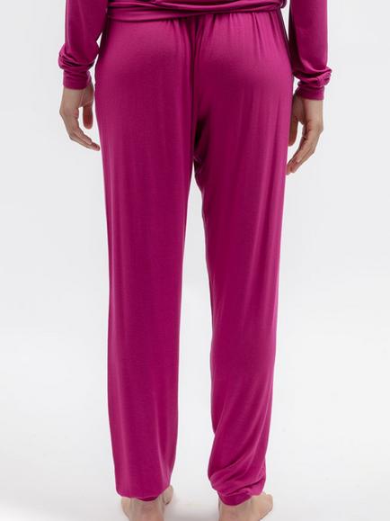 Cyberjammies Belle Jersey Pyjama Bottoms, Magenta - view 2, Magenta