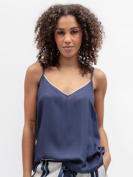 Cyberjammies Celestial Nights Camisole Pyjama Top, Navy, Navy