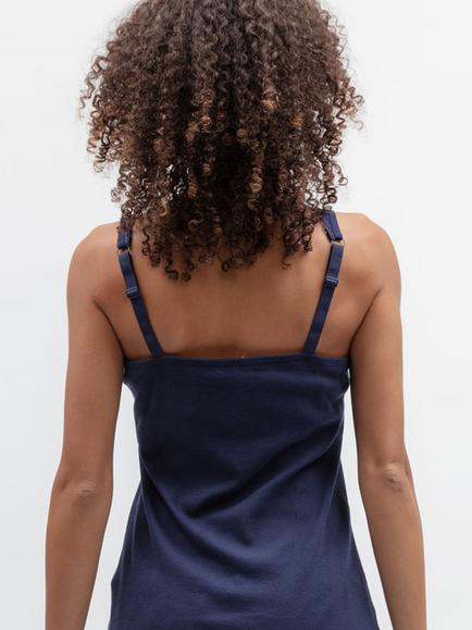 Cyberjammies Celestial Nights Hidden Support Cotton Blend Vest, Navy - view 2, Navy