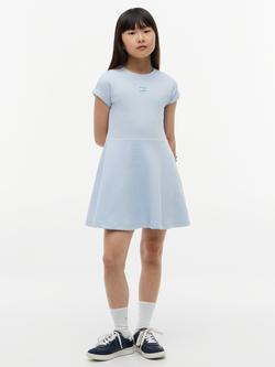 Tommy Hilfiger Kids' Short Sleeve Skater Dress, Light Blue, Light Blue