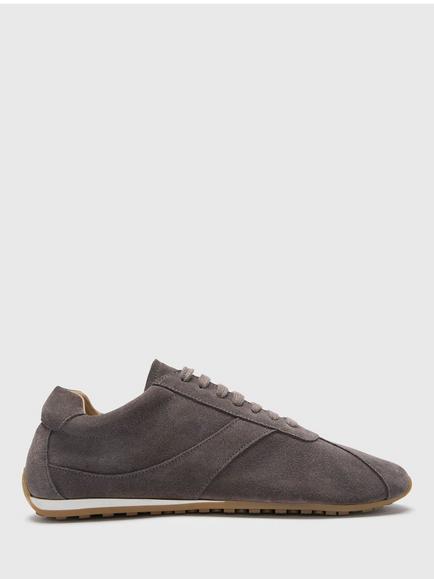 Whistles Suede Unlined Trainers, Grey, Grey
