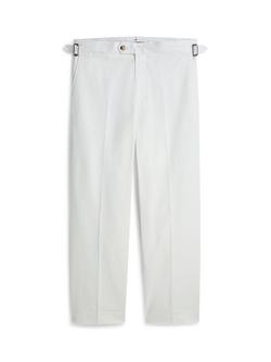 Tommy Hilfiger Relaxed Fit Cotton Twill Trousers, Ivory, Ivory