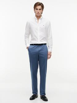 Tommy Hilfiger Straight Cotton Blend Chinos, Indigo - view 2, Indigo