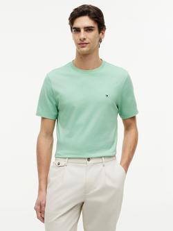Tommy Hilfiger Crew Neck Cotton T-Shirt, Light Green, Light Green