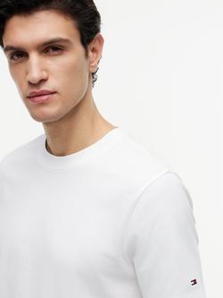 Tommy Hilfiger Cotton Maritime Print Crew Neck T-Shirt, White - view 2, White