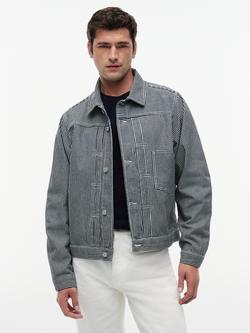 Tommy Hilfiger Striped Denim Trucker Jacket, Multi, Multi
