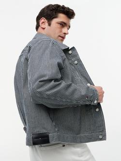 Tommy Hilfiger Striped Denim Trucker Jacket, Multi - view 2, Multi