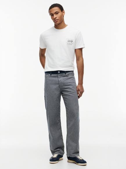 Tommy Hilfiger Jaimie Straight Fit Carpenter Jeans, Blue/Multi - view 2, Blue/Multi
