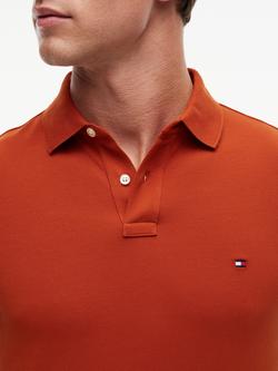 Tommy Hilfiger Regular Polo Shirt, Dark Orange - view 2, Dark Orange