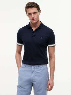 Tommy Hilfiger Flag Cotton Polo Shirt, Navy