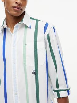 Tommy Hilfiger Best Level Stripe Cotton Shirt, White - view 2, White