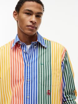 Tommy Hilfiger Stripe Cotton Shirt, Multi - view 2, Multi