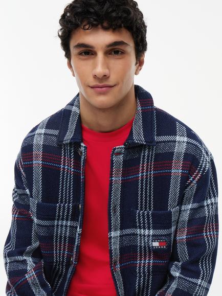 Tommy Hilfiger Check Cotton Overshirt, Blue/Multi - view 2, Blue/Multi