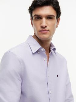 Tommy Hilfiger Button Down Cotton Shirt, Light Purple - view 2, Light Purple