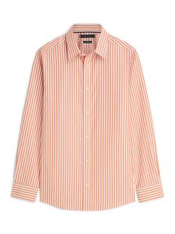 Tommy Hilfiger Cotton Poplin Relaxed Fit Striped Shirt, Multi, Multi