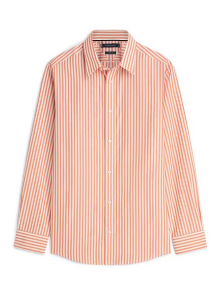 Tommy Hilfiger Cotton Poplin Relaxed Fit Striped Shirt, Multi, Multi