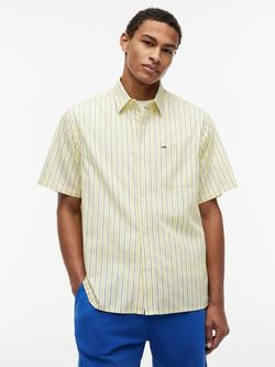 Tommy Hilfiger Stripe Short Sleeve Cotton Shirt, Multi, Multi