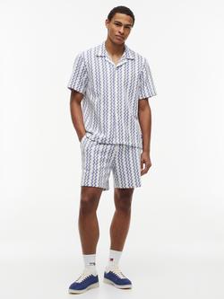 Tommy Hilfiger Drawstring Cotton Blend Shorts, Blue/Multi - view 2, Blue/Multi