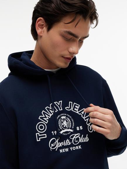 Tommy Hilfiger Sports Club Cotton Hoodie, Navy - view 2, Navy