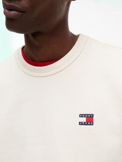 Tommy Hilfiger Crew Neck Cotton Sweatshirt, Natural - view 2, Natural