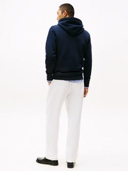 Tommy Hilfiger Logo Cotton Blend Hoodie, Navy - view 2, Navy