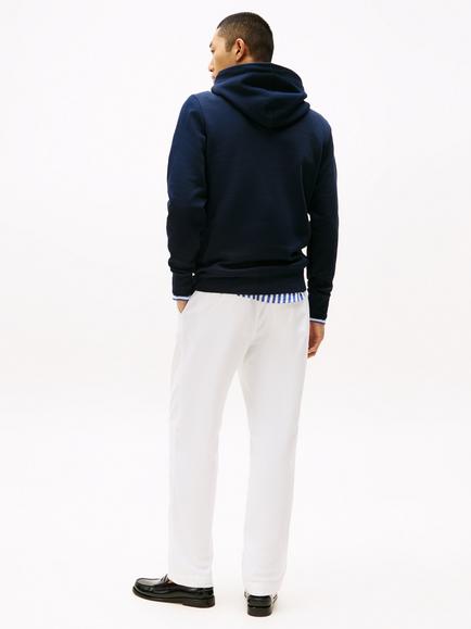 Tommy Hilfiger Logo Cotton Blend Hoodie, Navy - view 2, Navy