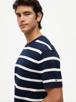 Tommy Hilfiger Breton Stripe Cotton T-Shirt, Multi - view 2, Multi