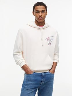 Tommy Hilfiger Graphic Print Cotton Hoodie, White, White