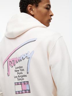 Tommy Hilfiger Graphic Print Cotton Hoodie, White - view 2, White