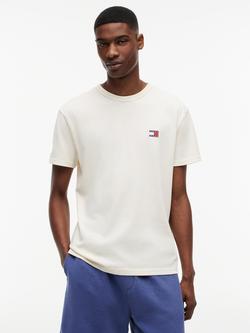 Tommy Hilfiger Crew Neck Cotton T-Shirt, Natural