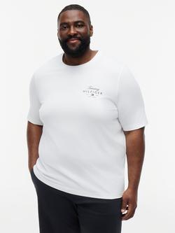 Tommy Hilfiger Plus Crew Neck Cotton T-Shirt, White, White