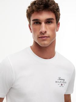 Tommy Hilfiger Stack Crew Neck Cotton T-Shirt, White - view 2, White